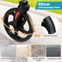 2-in-1 Leichtgewicht-Rollator & Rollstuhl, höhenverstellbar