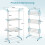 4-Tier Foldable Clothes Drying Rack with Wheels 2