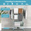 4-Tier Foldable Clothes Drying Rack with Wheels 3