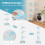 4-Tier Foldable Clothes Drying Rack with Wheels 4