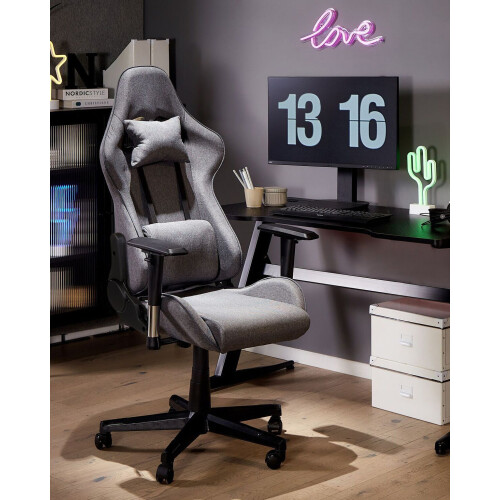 Beliani Gaming Chair WARRIOR Dark Grey 1