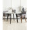 Beliani Set of 2 Dining Chairs ALBION Fabric Grey 2