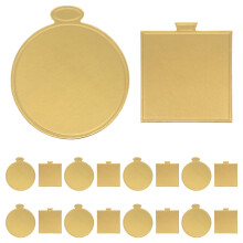 100Pcs Gold Cake Paper Base Round Board for Mini Cupcakes Dessert Use