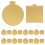 100Pcs Gold Cake Paper Base Round Board for Mini Cupcakes Dessert Use 1