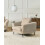 Beliani Armchair KJAER Boucle Light Beige 2