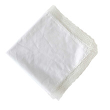 Satins Square Scarf Silk Smooth Texture Portable for-White