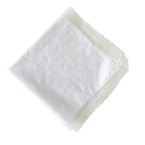 Satins Square Scarf Silk Smooth Texture Portable for-White