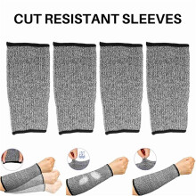 5 Pairs Cut Burn Resistant Sleeves Arm Protector Sleeve Forearm Arm Protector Thin Leather Scratch Arm Guard