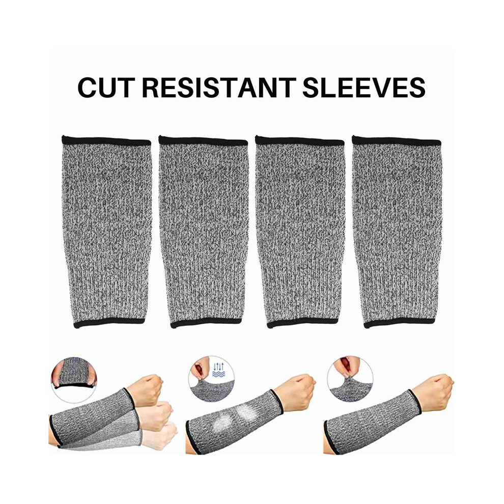 5 Pairs Cut Burn Resistant Sleeves Arm Protector Sleeve Forearm Arm Protector Thin Leather Scratch Arm Guard 4713491058318