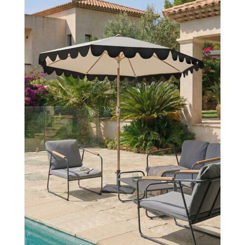 Beliani Market Parasol 270 cm ISOLOTTO Beige 1