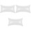 3Pièces Oreiller Gonflable Transparent Portable Pour Salon 2