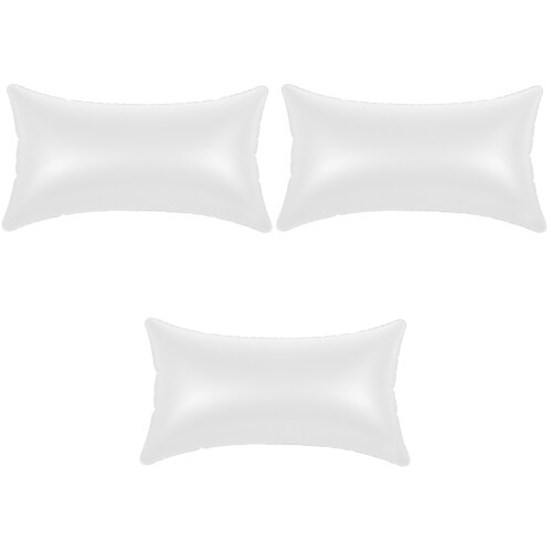 3Pièces Oreiller Gonflable Transparent Portable Pour Salon 1