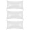 3Pièces Oreiller Gonflable Transparent Portable Pour Salon 7