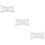 3Pièces Oreiller Gonflable Transparent Portable Pour Salon 8
