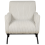 Beliani Armchair ALMIND Corduroy Light Grey 5