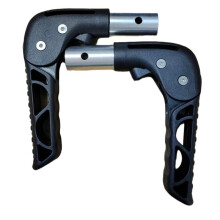 Universal-Sportrollstuhl, Faltbarer Schiebegriff, 21 mm Durchmesser, Rollstuhlgriff-Zubehör, 1 Paar