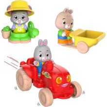 Set von Zubehör - SOPHIE DIE GIRAFFE - Gärtner - Traktor - Schubkarre - Komplett-Outfit