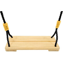 Swing - TP TOYS - Wood black rope - H 300-350 cm
