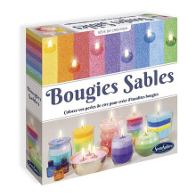 Creative Candle Kit - SENTOSPHERE - Sand Candles - Wax in the form of sand - Different colors of sand - From 14 years old