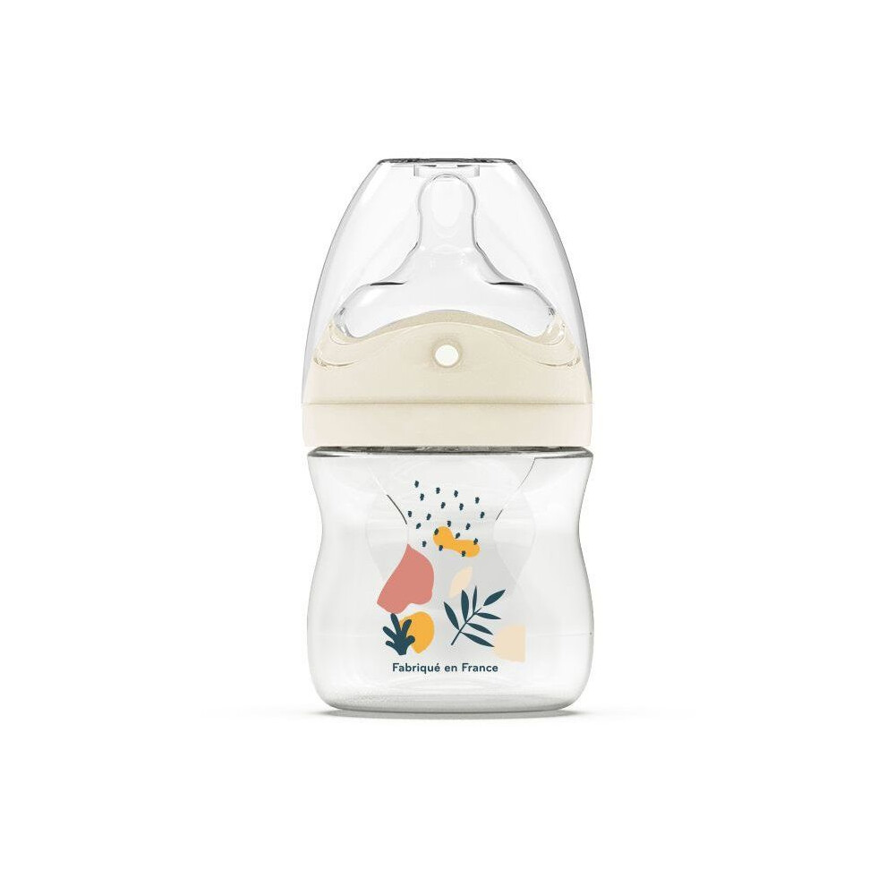 Dodie Anti-Colic Bottle - 150 Ml - Multi-Perforated Teat Biomimicry - +0 Months - Flow 1 - Pink