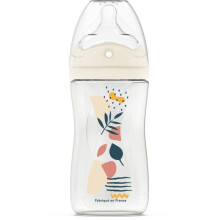 Anti-colic bottle - DODIE - 270 ml - Multi-perforated teat biomimicry - +3 months - Flow 2 - Pink