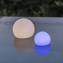 Schwimmende Leuchtkugel - LUMISKY - BOBBY C40 - Dimmbares Multicolor-LED - Fernbedienung - Induktionsladung - Ø40 cm