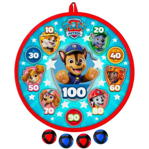 Zielscheibe und Darts - PAT'PATROUILLE - Scratch - 28 cm