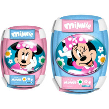Ellenbogen- und Knieschützer - DISNEY - Minnie - Einheitsgröße mit elastischen Riemen und Klettverschluss - Rosa