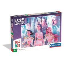 Clementoni - K-Pop Dämonenjäger - Puzzle 104 Teile - Kinderpuzzle - Ab 6 Jahren - Rumi, Mira und Zoey - Netflix
