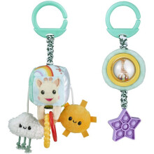 Hängende Spielzeuge zur frühkindlichen Förderung - SOPHIE DIE GIRAFFE - Sensorisches Duo - Multi-Aktivitäten - Einfache Befestigung