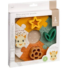 Wachstumspuzzle - SOPHIE DIE GIRAFFE - Mein erstes Puzzle - 8 Teile - Naturkautschuk