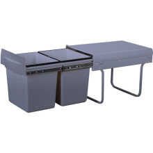 Einbauschublade für die Küche 36L - HYPE – 2 Fächer mit Eimern – KITCHEN MOVE