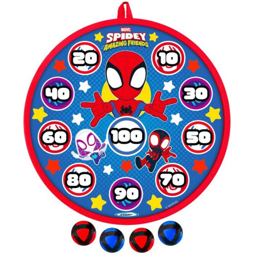 Marvel Zielscheibe und Darts - MARVEL - Spidey - Scratch - 28 cm