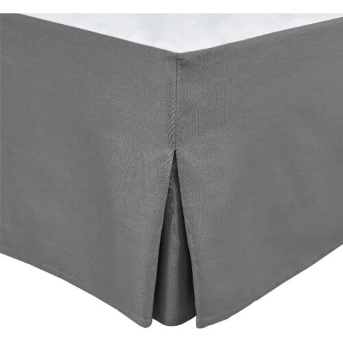 Cache Sommier - HOME LINGE PASSION - 160 x 200 cm + 30 cm - Anthrazit