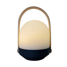 Kabellose Tischleuchte - LUMISKY - AURA - Dimmbares warmweißes LED - Bambusgriff - Wiederaufladbar - H27 cm