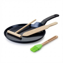 Set Chandeleur Crêpière - FACKELMANN - BRANDAO - Ø 26 cm - 3 Utensilien