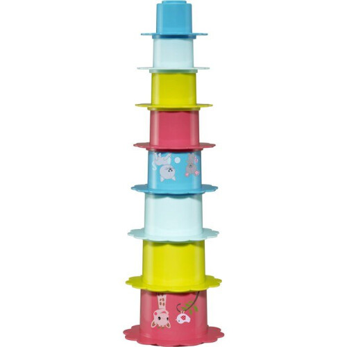Sophie la Girafe Awakening Toy - SOPHIE THE GIRAFFE - Nesting Flowers - Stackable - Various Textures 2