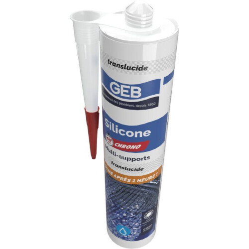 Multi-surface sanitary silicone - 60 Chrono - GEB - Translucent - 280 ml 2