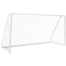 Portería de fútbol de 365 x 182 cm con red y estacas resistentes
