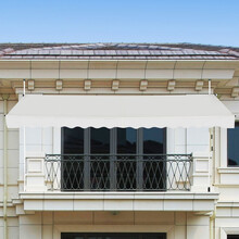 Výsuvná balkónová markýza, 350 cm, UV-odolná, nastavitelná