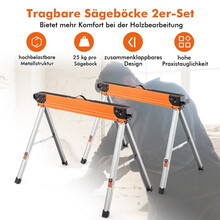 Skládací sada Sawhorse, přenosná, nosnost 500 kg