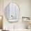 Irregular Wall Mirror, Metal Frame, 75.5 x 70 cm, Gold 2