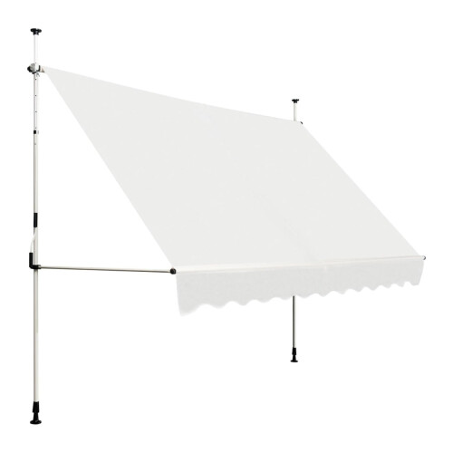Uitschuifbaar balkonscherm, 350 cm, UV-bestendig, verstelbaar 2