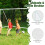 Fodboldmål 365x182 cm med holdbart net og indsatser 6