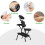 Portable Adjustable Massage Chair - Black, Foldable Design 3
