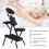 Portable Adjustable Massage Chair - Black, Foldable Design 4