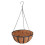 Hanging Plant Basket with Iron Frame 35cm 1