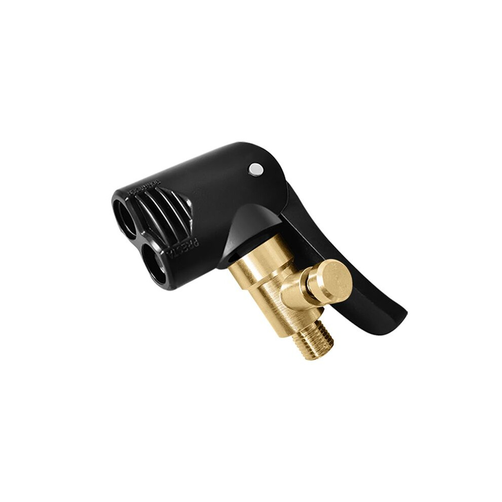 Brass Portable Inflatable Pump Car Tire Air Chuck Inflator Pump Valve Connector Clip- Adapter Car Tyre Wheel Valve Black 4713929435827