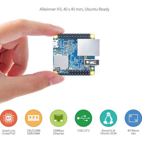 NanoPi NEO+OLED Display+Metal Case Kit Open Source H3 Development Board 512MB DDR3 RAM Ubuntu Openwrt Armbian