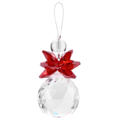 Κομψή διάφανη κρυστάλλινη μπάλα Suncatcher, διακόσμηση Feng Shui με εξαιρετική λάμψη για